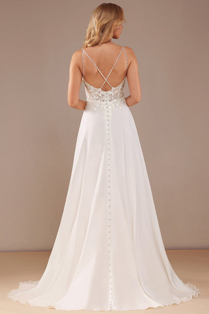 Robe Portefeuille Plume Éthérée - gallery 6