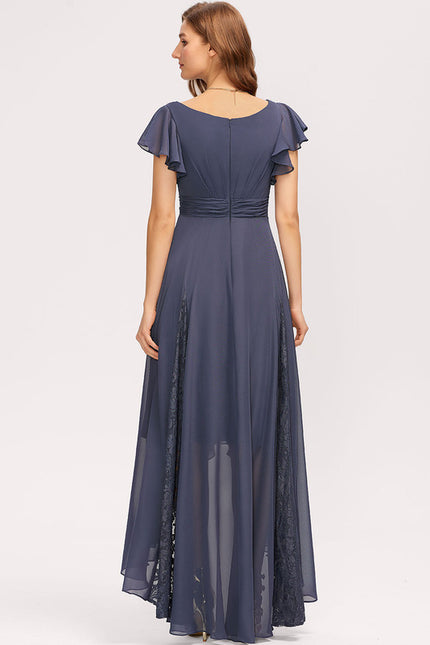 Robe Portefeuille Bordeau Évasée - gallery 3