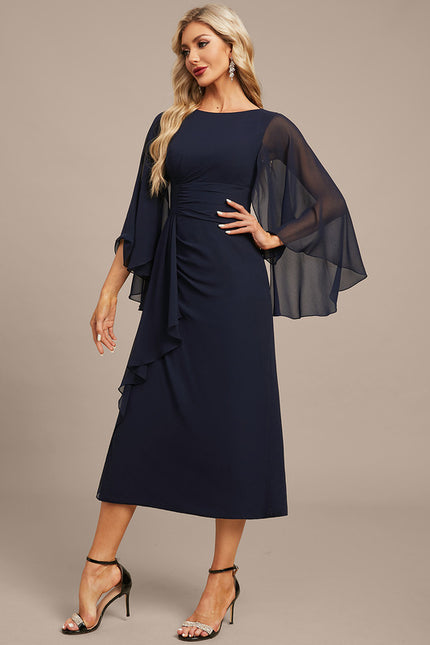 Robe Portefeuille Chiffon Élégante - gallery 5