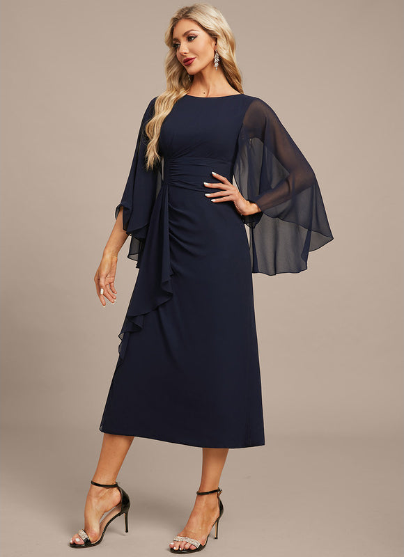 Robe Portefeuille Chiffon Élégante - gallery 5