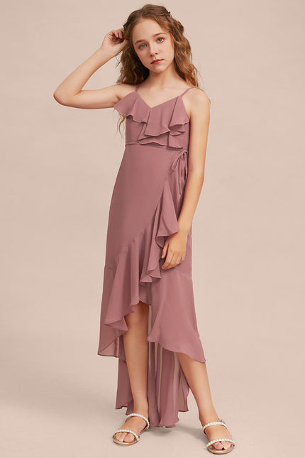 Robe Portefeuille Flottante Rosée