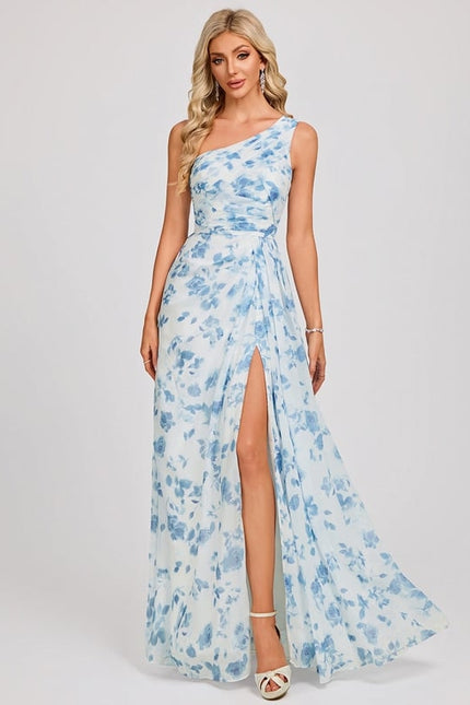 Robe Portefeuille Asymétrique Marine - gallery 2