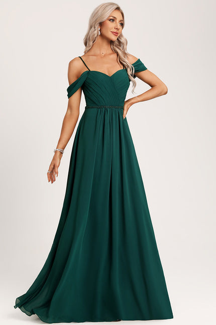Robe Portefeuille Émeraude Flottante - gallery 5
