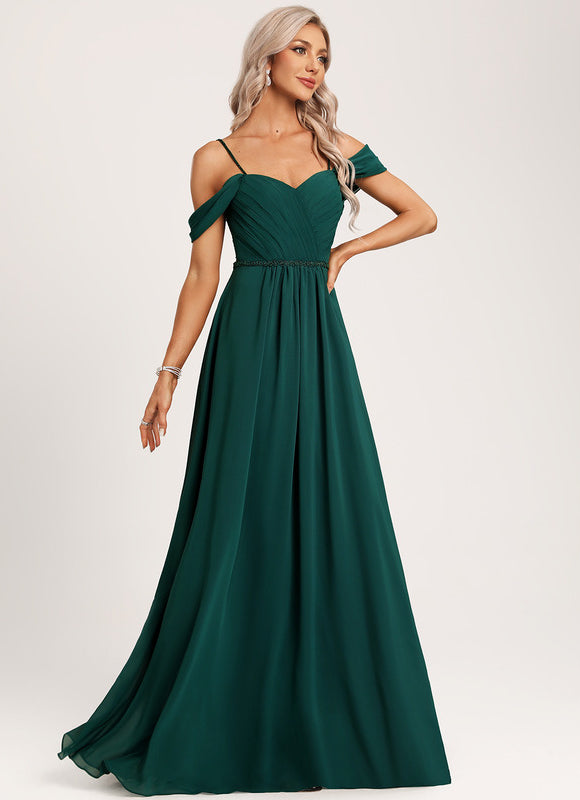 Robe Portefeuille Émeraude Flottante - gallery 5