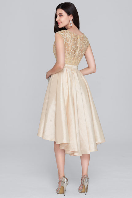 Robe Portefeuille Dorée Aérienne - gallery 3