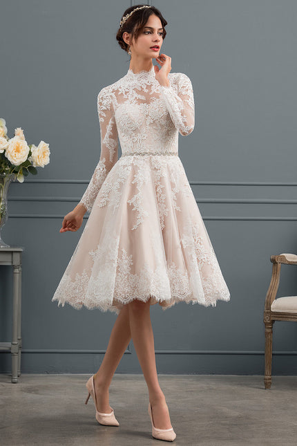 Robe Portefeuille Tulle Dentelle - gallery 2