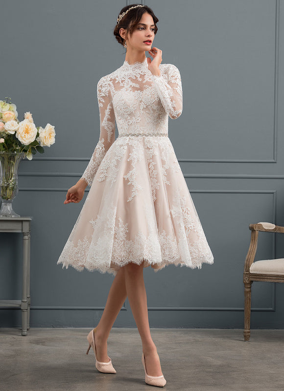 Robe Portefeuille Tulle Dentelle - gallery 2