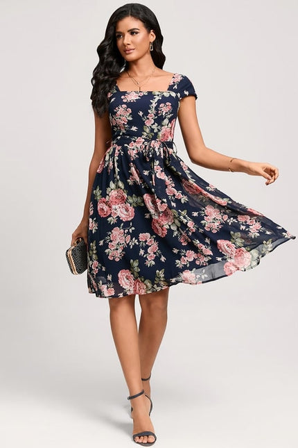 Robe Portefeuille Florale Chic - gallery 5