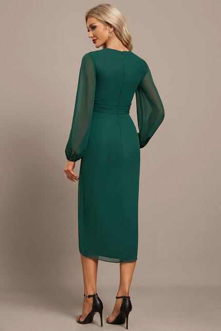 Robe Portefeuille Mousseline Vaporeuse - gallery 5