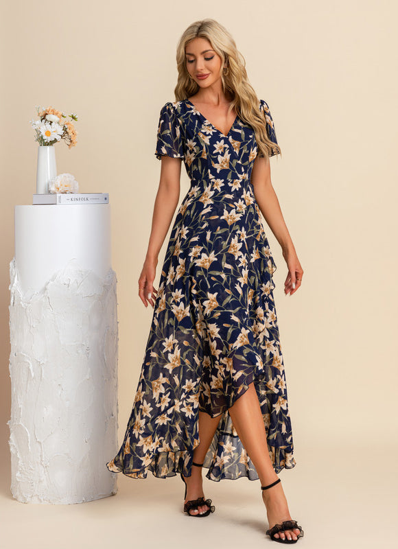 Robe Portefeuille Fleurie Aérée - gallery 7