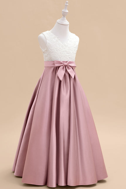 Robe Portefeuille Fille Satinée - gallery 2