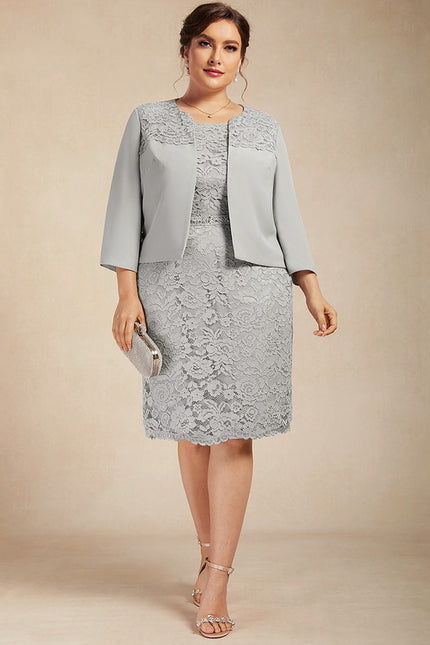 Robe Portefeuille Grise Chic - gallery 9