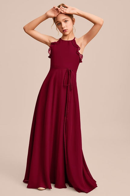 Robe Portefeuille Rouge Élégant - gallery 3