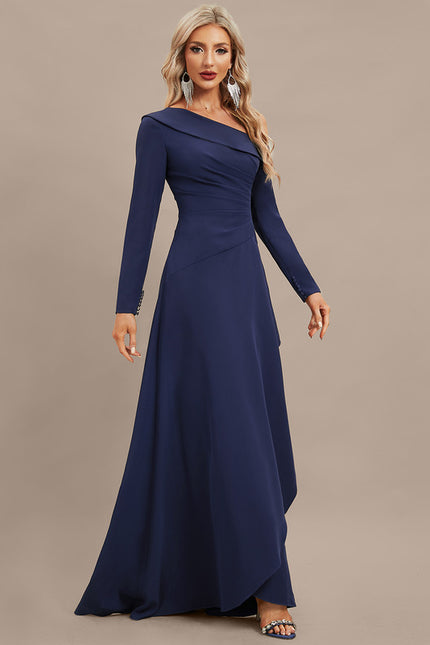 Robe Portefeuille Trapèze Asymétrique Chic - gallery 4