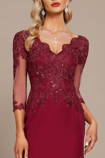 Robe Portefeuille Bordeaux Élégance - gallery 5