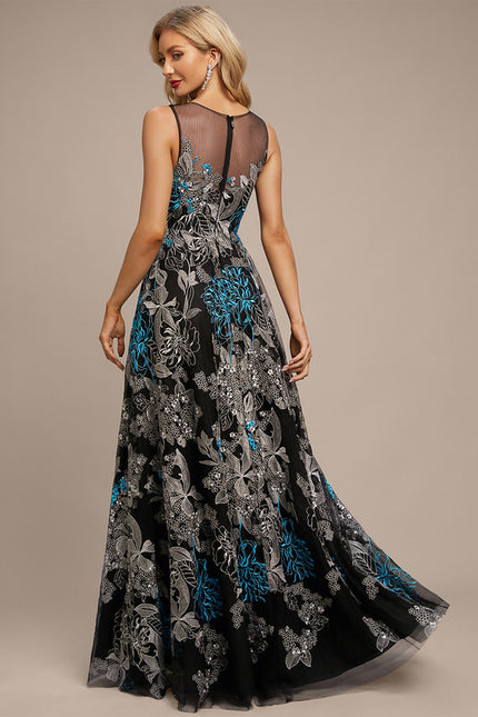 Robe Portefeuille Évasée Noire - gallery 6