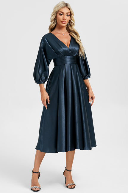 Robe Portefeuille Satinée Élégance - gallery 3