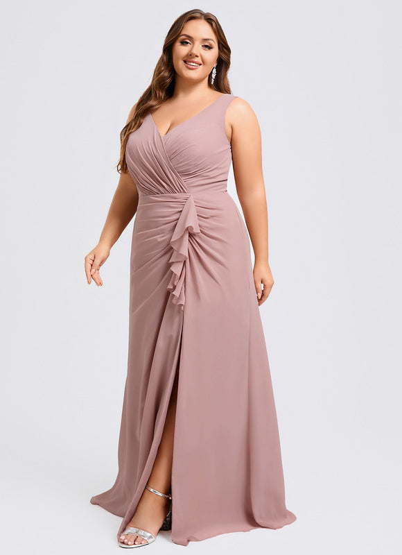 Robe Portefeuille Rose Drapée - gallery 9