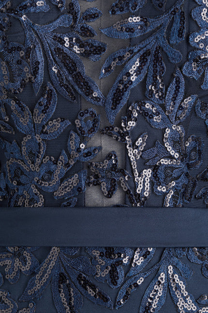 Robe Portefeuille Marine Élégante - gallery 4