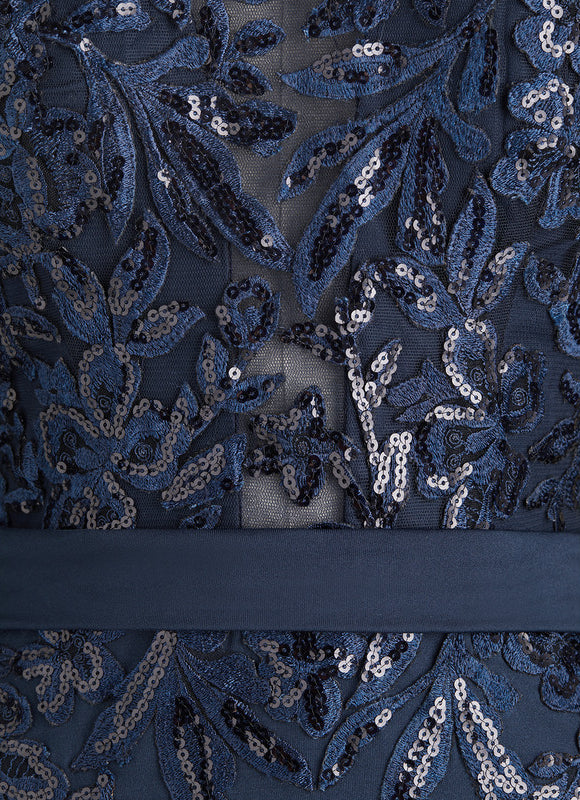Robe Portefeuille Marine Élégante - gallery 4