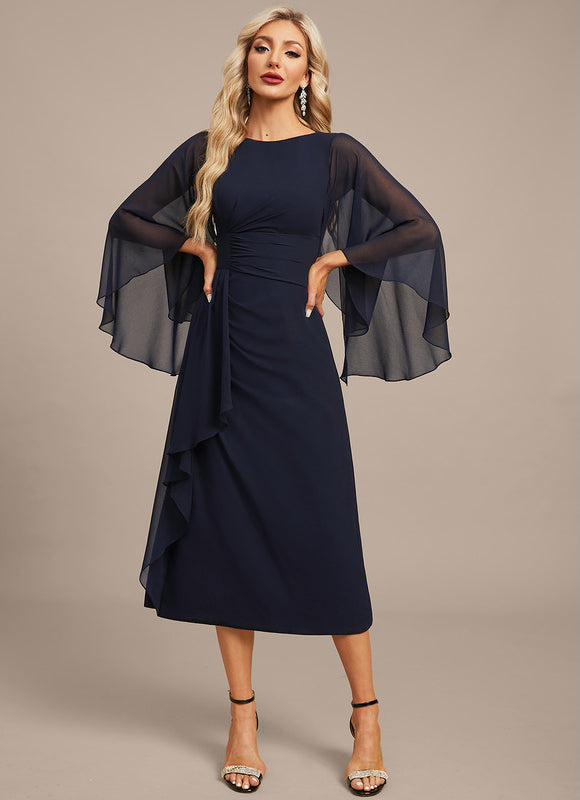 Robe Portefeuille Chiffon Élégante - gallery 2