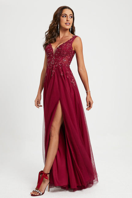 Robe Portefeuille Bordeaux Étoilée - gallery 2