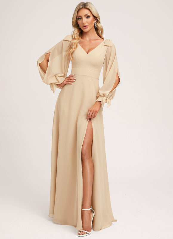 Robe Portefeuille Sable Éthérée