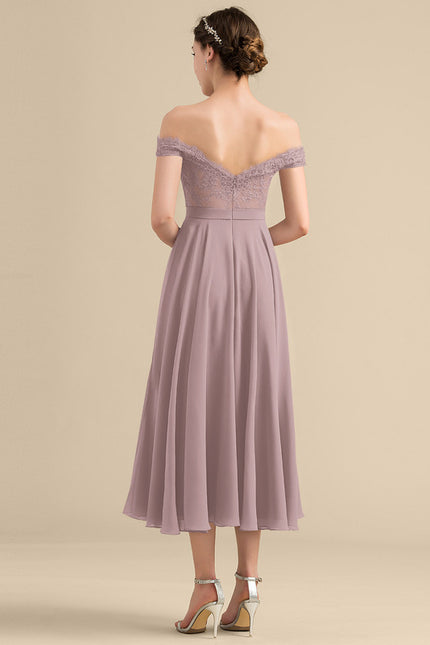 Robe Portefeuille Lilas Aérienne - gallery 4