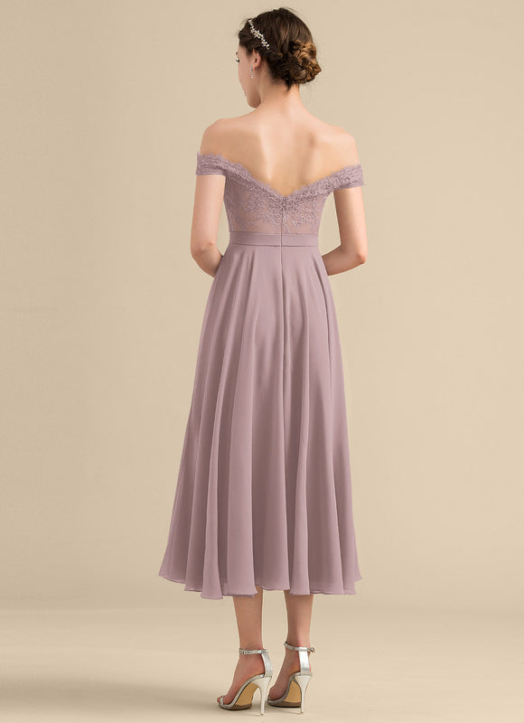 Robe Portefeuille Lilas Aérienne - gallery 4