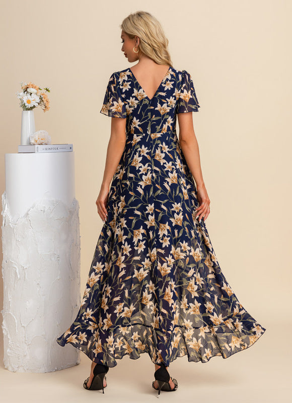 Robe Portefeuille Fleurie Aérée - gallery 9