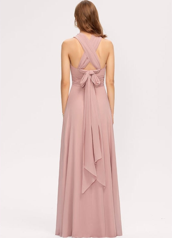 Robe Portefeuille Chiffon Multiforme - gallery 5