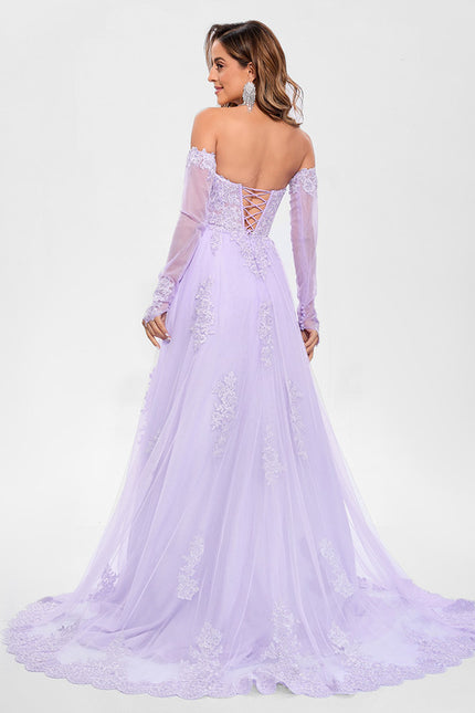 Robe Portefeuille Lilas Délicate - gallery 1