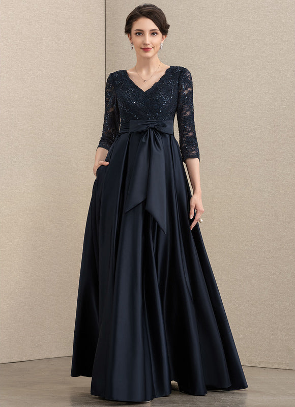 Robe Portefeuille Satinée Nocturne - gallery 2