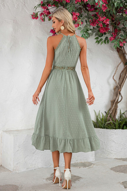 Robe Portefeuille Ailée Vert Deau - gallery 5