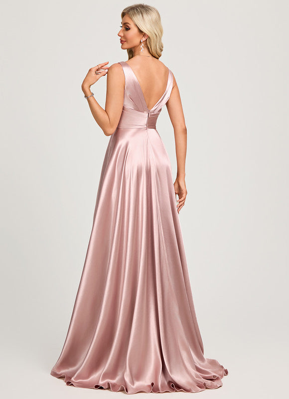 Robe Portefeuille Satinée Éclatante - gallery 3