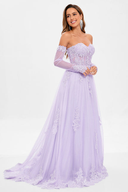 Robe Portefeuille Lilas Délicate - gallery 4