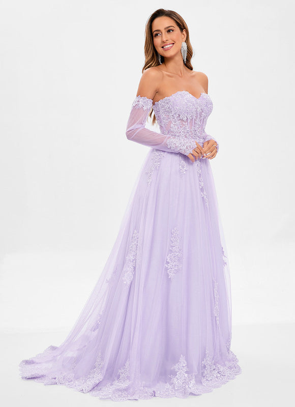 Robe Portefeuille Lilas Délicate - gallery 4