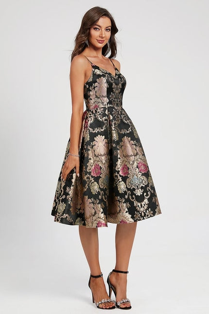 Robe Portefeuille Florale Nocturne - gallery 2
