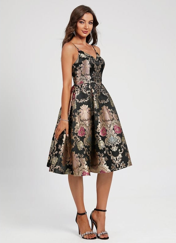 Robe Portefeuille Florale Nocturne - gallery 2
