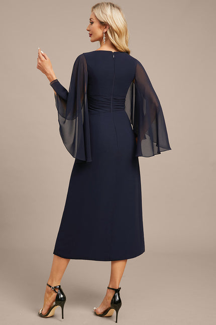 Robe Portefeuille Chiffon Élégante - gallery 7