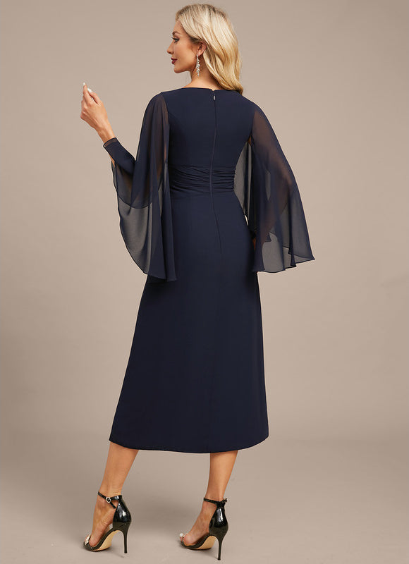 Robe Portefeuille Chiffon Élégante - gallery 7
