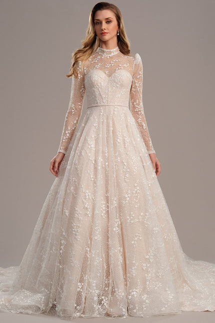 Robe Portefeuille Dentelle Étoilée - gallery 1