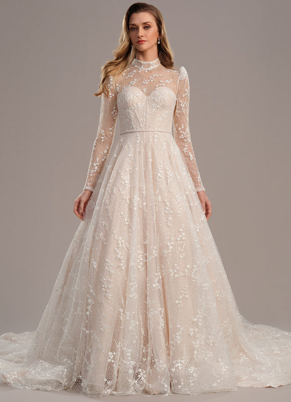 Robe Portefeuille Dentelle Étoilée - gallery 1