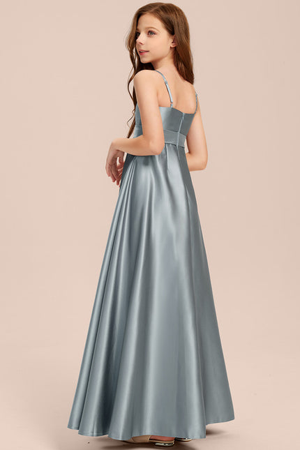 Robe Portefeuille Satin Azur - gallery 1
