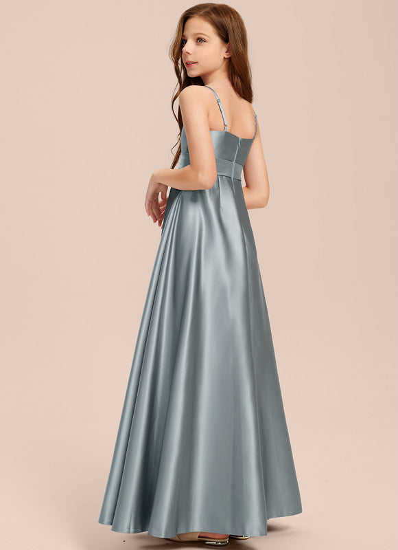 Robe Portefeuille Satin Azur - gallery 1