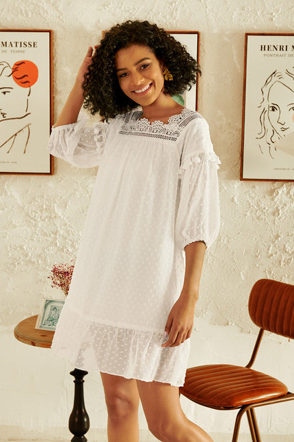 Robe Portefeuille Aérée Blanchie