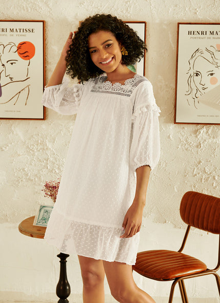 Robe Portefeuille Aérée Blanchie