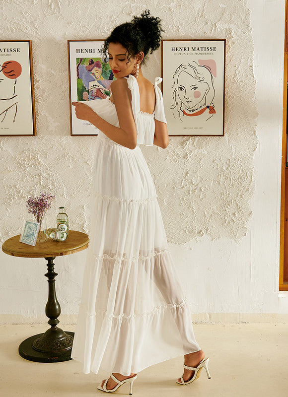 Robe Portefeuille Flou Éthéré - gallery 2