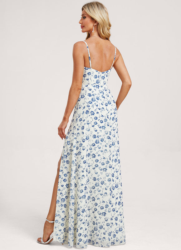 Robe Portefeuille Fleur De Pêche - gallery 4