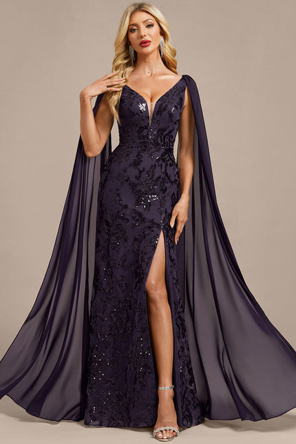 Robe Portefeuille Longue Scintillante - gallery 2